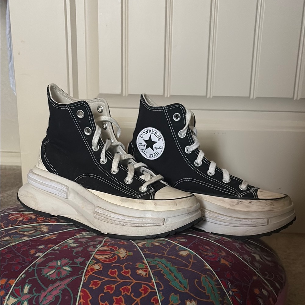 Converse Black Platform High-Tops